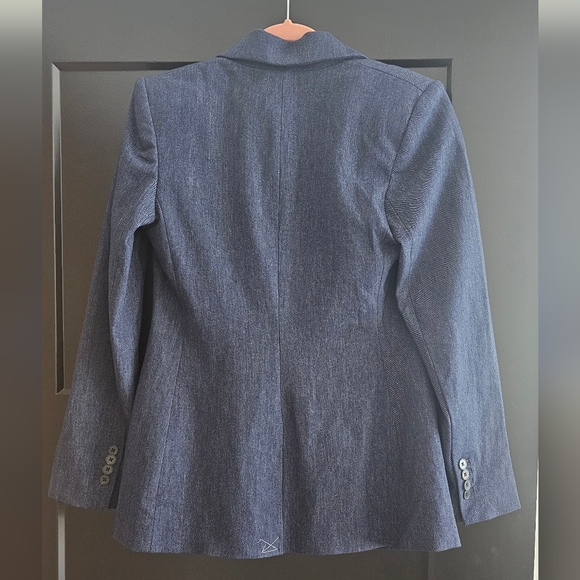 NWT Editor One Button Blazer - heathered blue - Picture 7 of 7